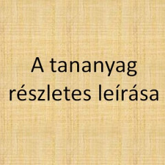 Bevezetés a 3D tervezésbe - Tananyag részletes leírása