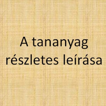 Bevezetés a 3D tervezésbe - Tananyag részletes leírása